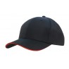 Cap - mod. 4149:Black, Polyester, Red